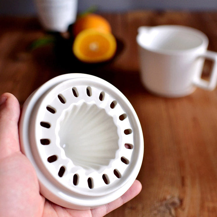 Manuel Citrus Saftpresser i Elegant Hvid Keramik