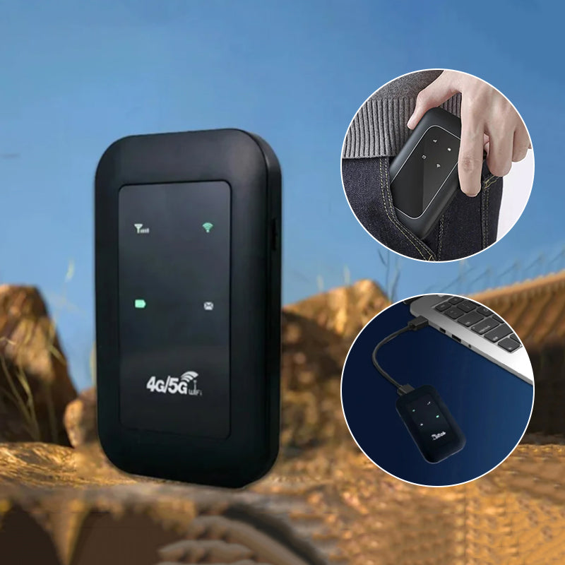 Bærbar 4G WiFi Hotspot med Hurtig Internetadgang