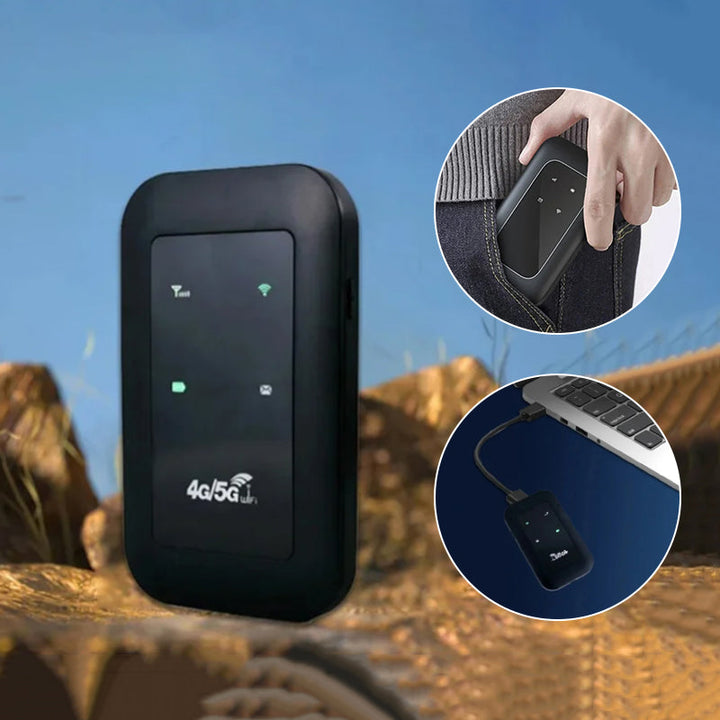Bærbar 4G WiFi Hotspot med Hurtig Internetadgang