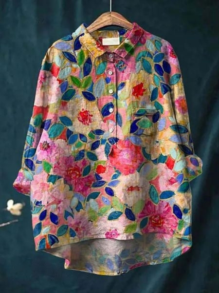 Monette™ | Blomstret Bluse