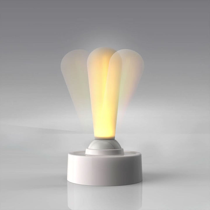 Genopladelig Retro Bordlampe med Håndtag Kontakt og LED Lys