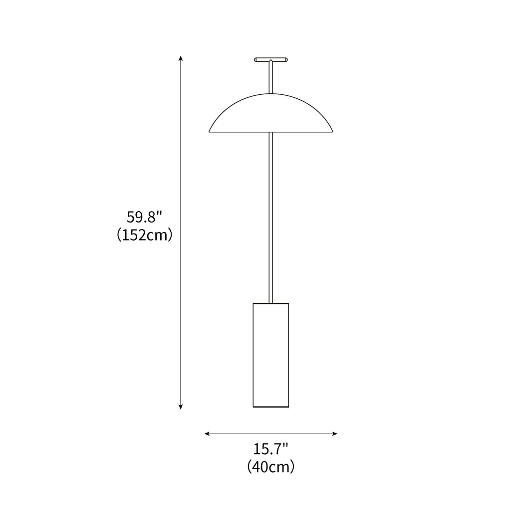 Moderne Træ Gulvlampe med Dæmpbar Belysning