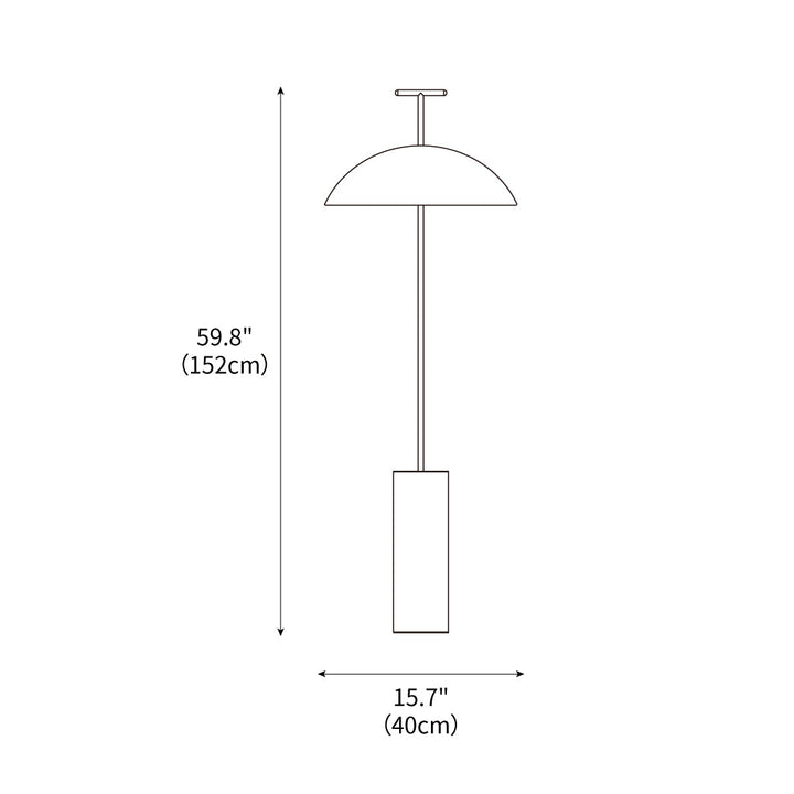 Moderne Træ Gulvlampe med Dæmpbar Belysning