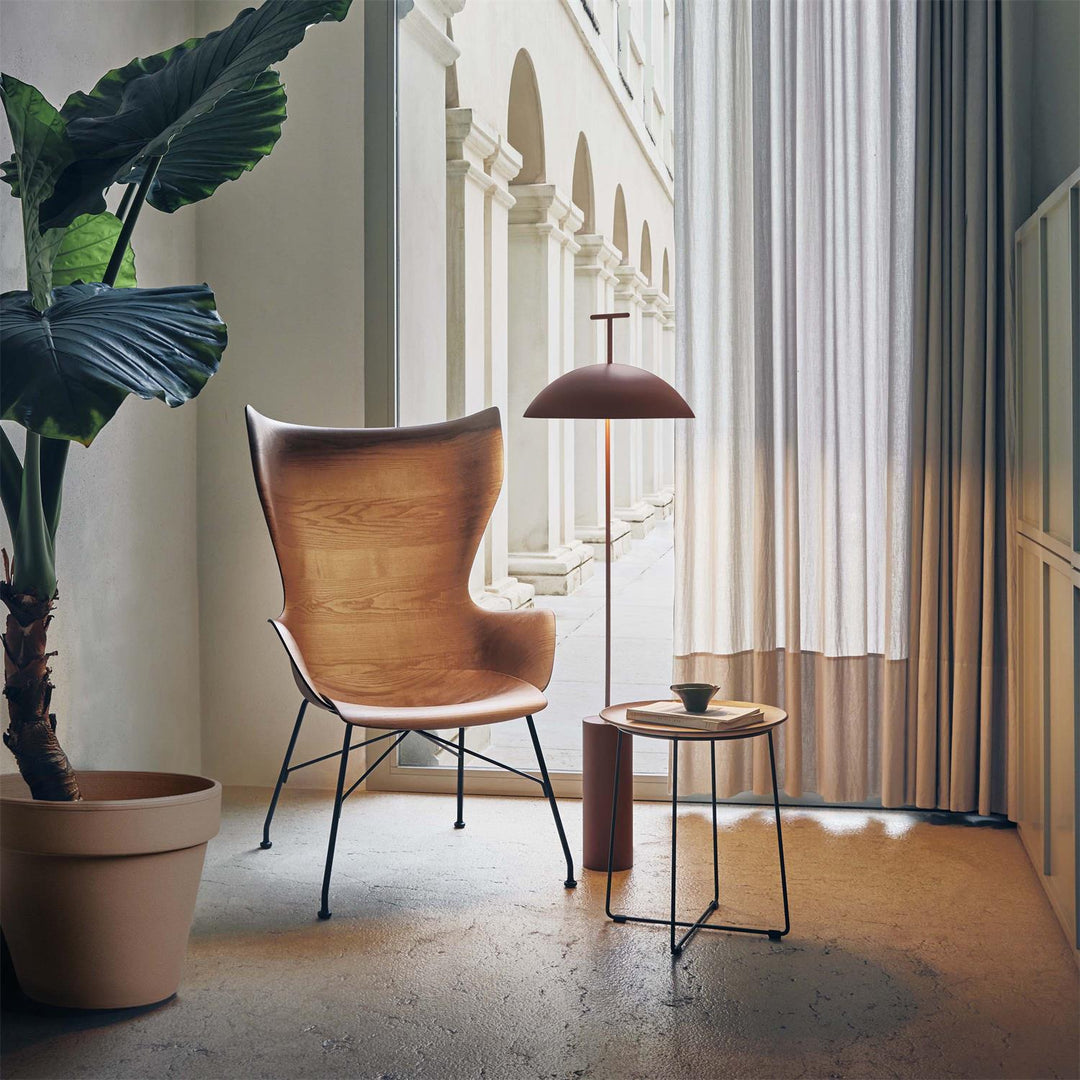 Moderne Træ Gulvlampe med Dæmpbar Belysning