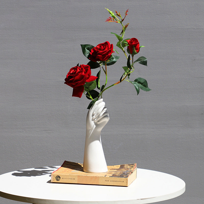 Stilfuld Keramisk Vase til Friske og Tørrede Blomster