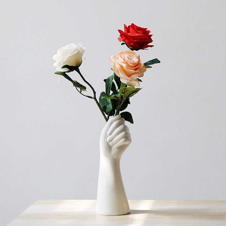 Stilfuld Keramisk Vase til Friske og Tørrede Blomster