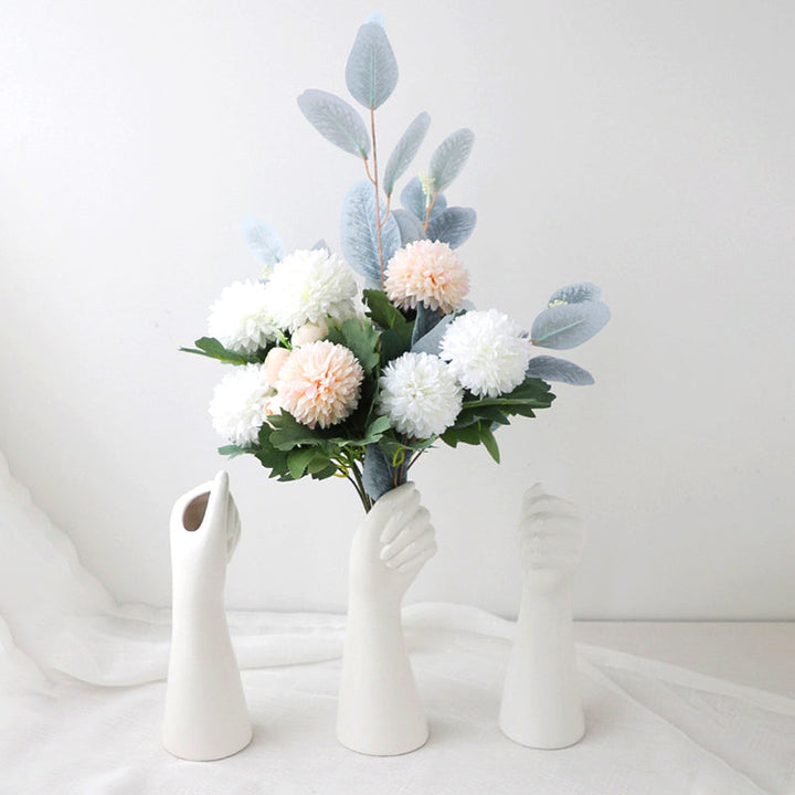 Stilfuld Keramisk Vase til Friske og Tørrede Blomster