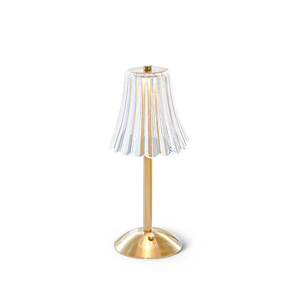 Elegant Guldbærbar LED Bordlampe med Hurtig Opladning