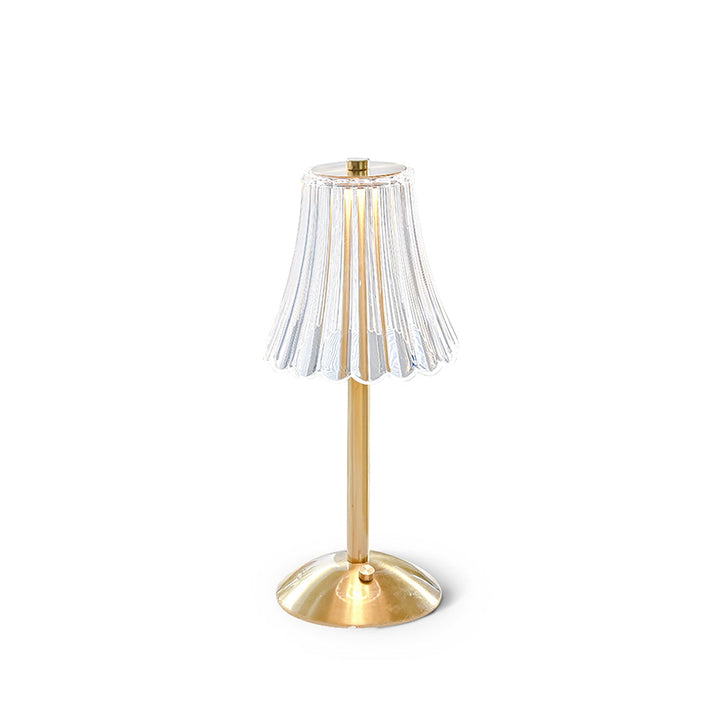Elegant Guldbærbar LED Bordlampe med Hurtig Opladning