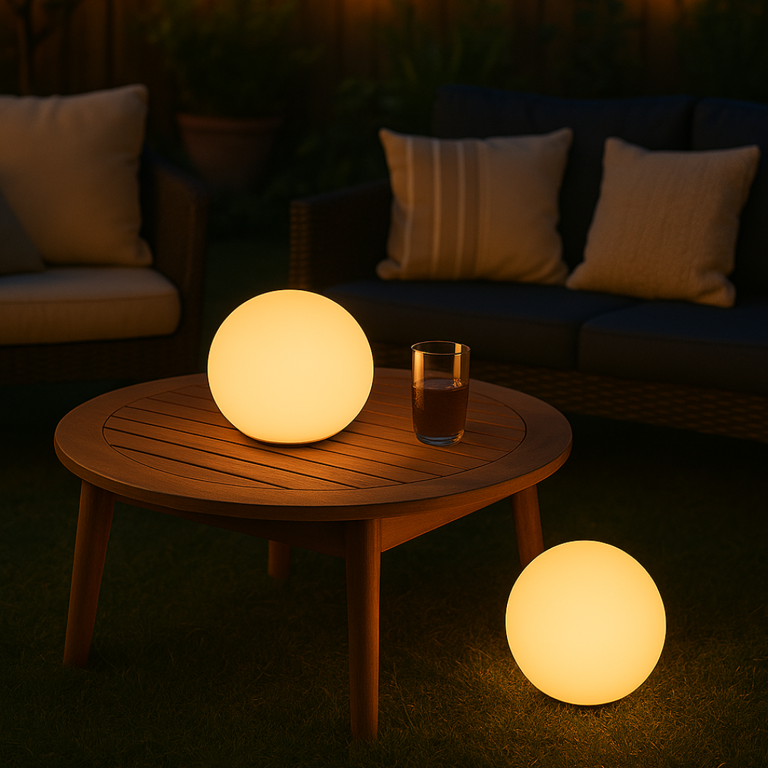Farveskiftende LED Bordlampe med Fjernbetjening - Genopladelig USB