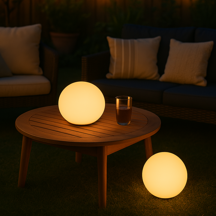 Farveskiftende LED Bordlampe med Fjernbetjening - Genopladelig USB