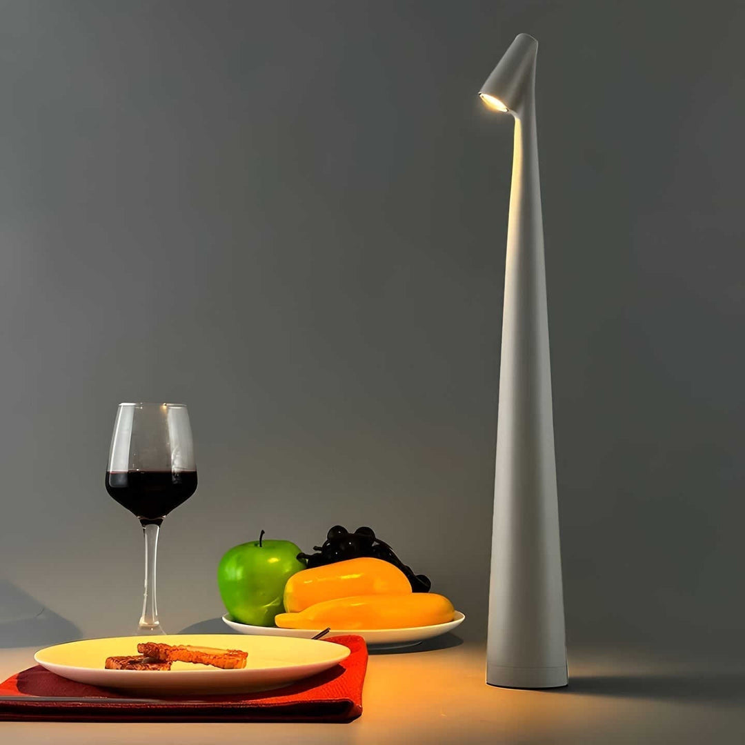 Trådløs Bordlampe med Justerbar Lysstyrke og Minimalistisk Design
