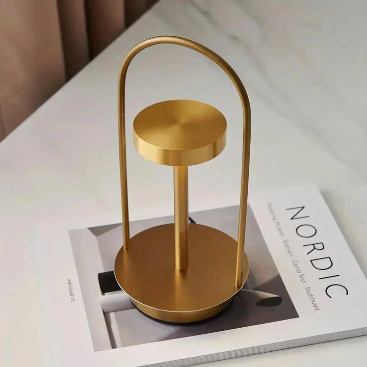 Dæmpbar Genopladelig Retro Bordlampe med Touch Kontrol