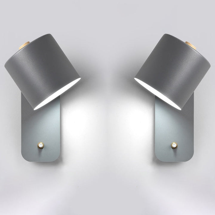 Moderne Metal LED Væglampe med Tænd/sluk-kontakt