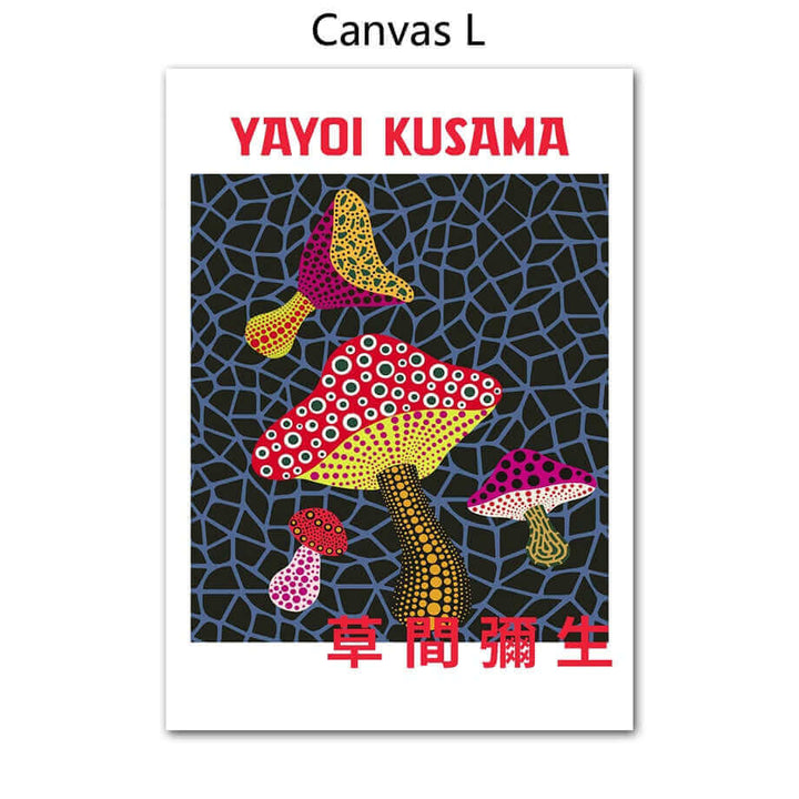 Yayoi Kusama Abstrakt Kunstplakat med Livlige Farver