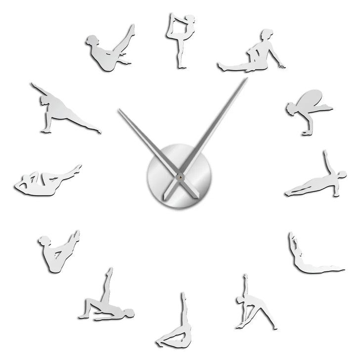 Stilfuldt DIY Pilates Vægur med Akrylhænder