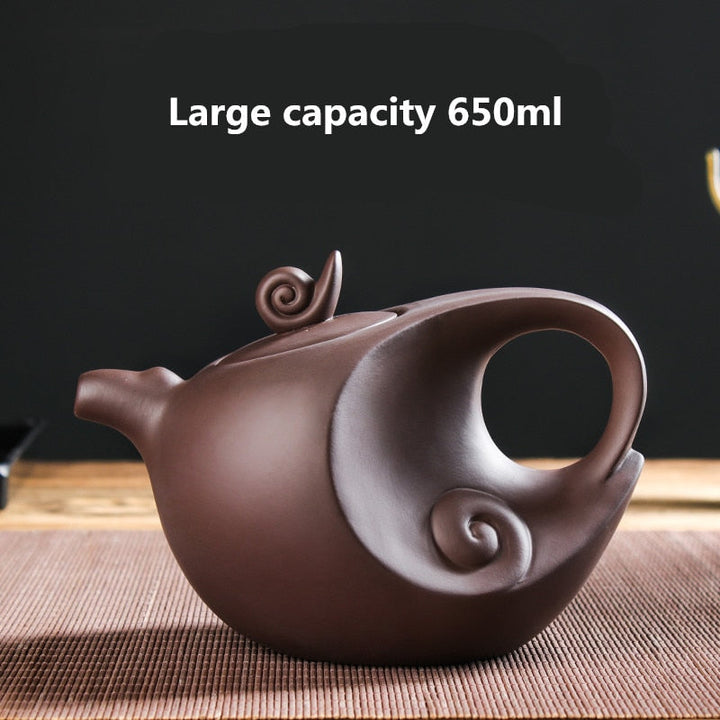 Håndlavet Lilla Teapot Sæt med Kuglefilter - 801-900 ml