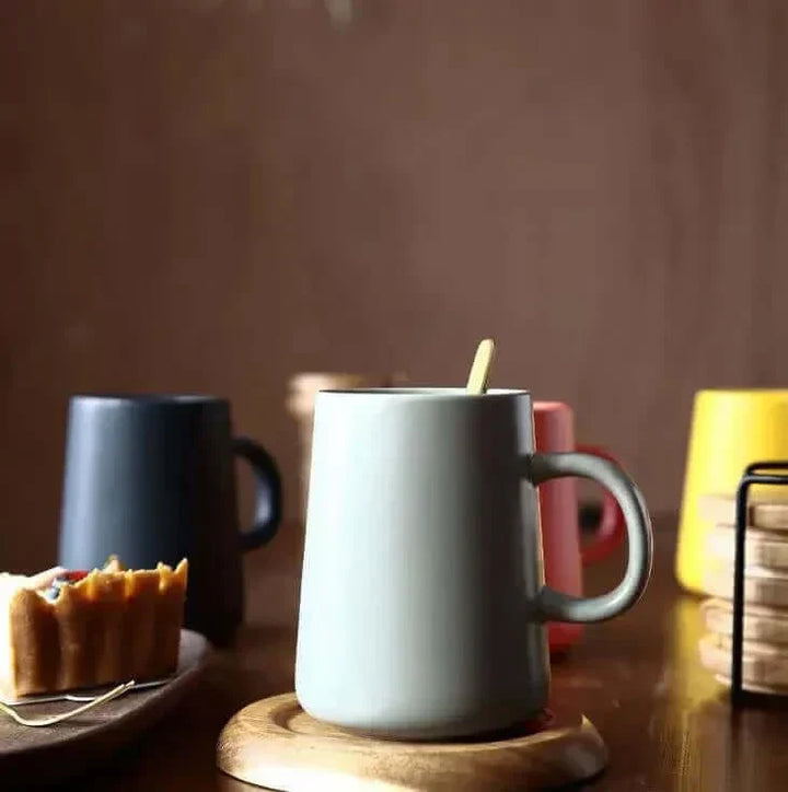 Ekstra-Stor Kaffe Kop i Stentøj - 15 oz Brun eller Grå
