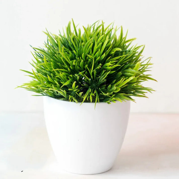 Mini Bonsai Plante i Plast til Skrivebordsdekoration