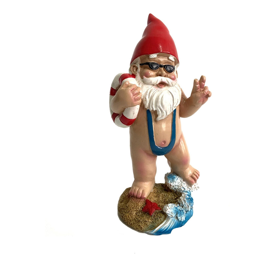 Surfboard Havegnom Statue i Harpiks - Legende Udendørs Dekor
