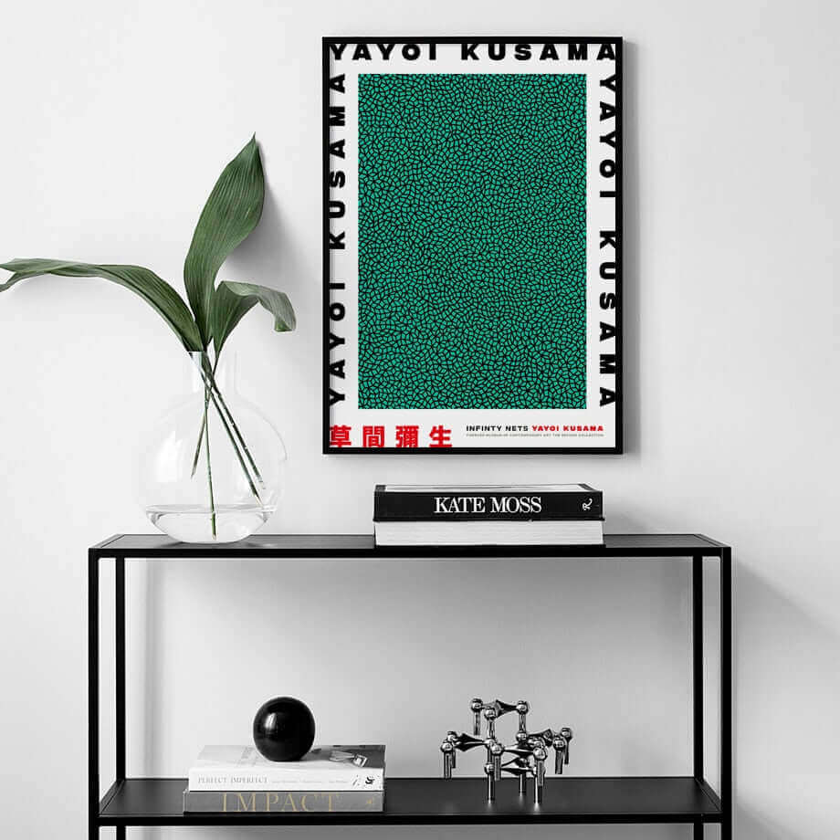 Yayoi Kusama Abstrakt Kunstplakat med Livlige Farver