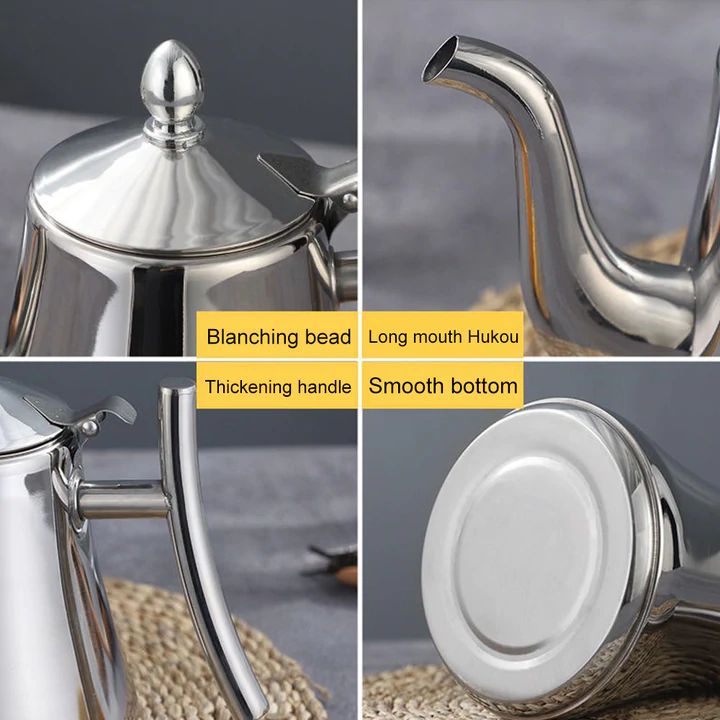 Rustfrit Stål Induktionskedel med Integreret Filter