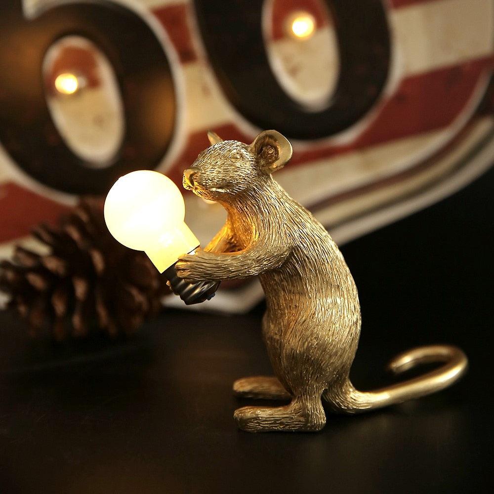 Moderne Mus Bordlampe i Keramik med LED Lys