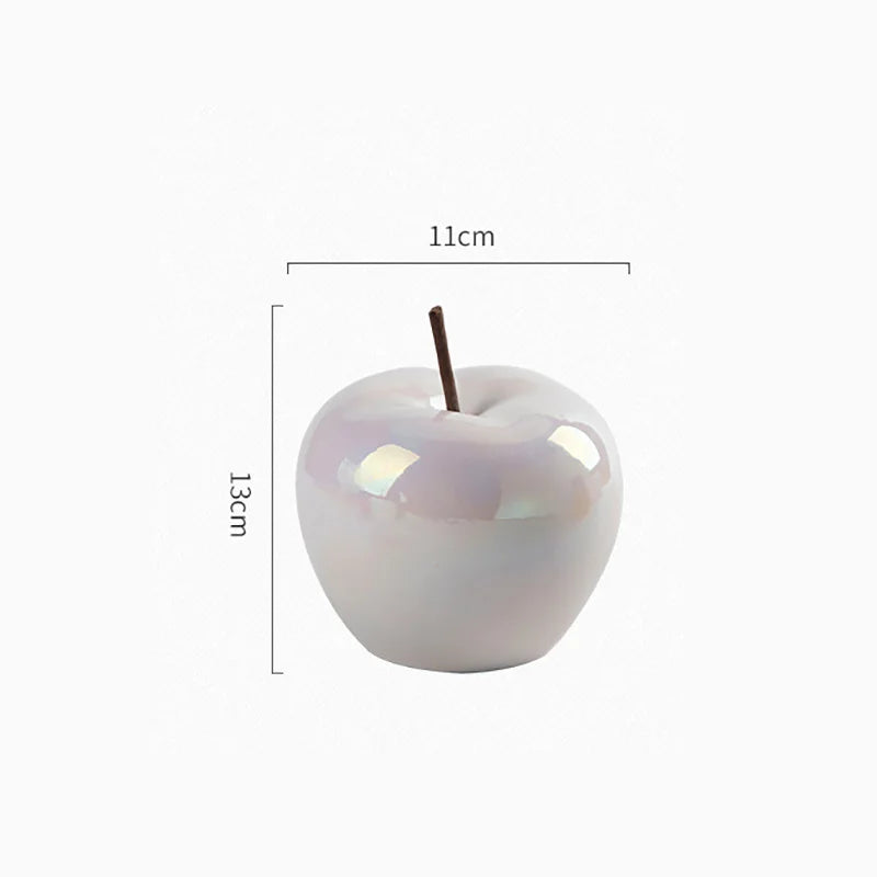 Translucent Apple Natbordlampe med LED-pære