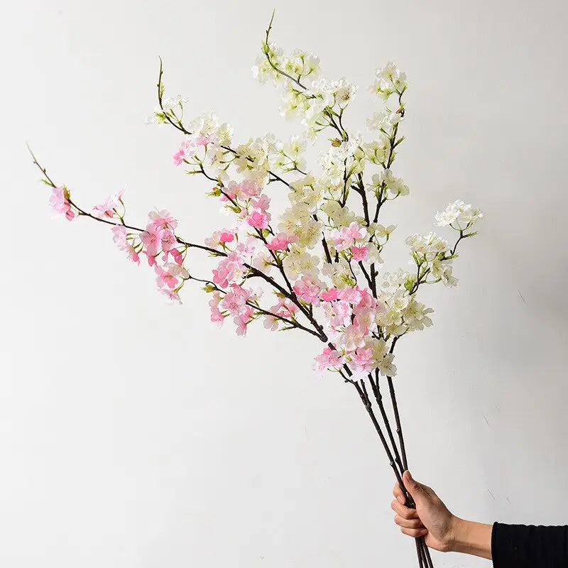 Realistisk Silke Kirsebærblomst Gren 109 cm
