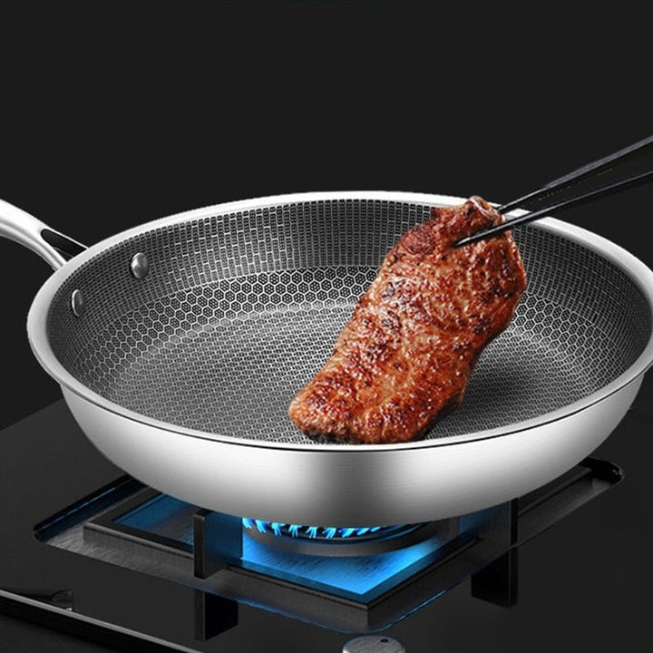 Ridsebestandig Non-Stick Stegepande i Rustfrit Stål