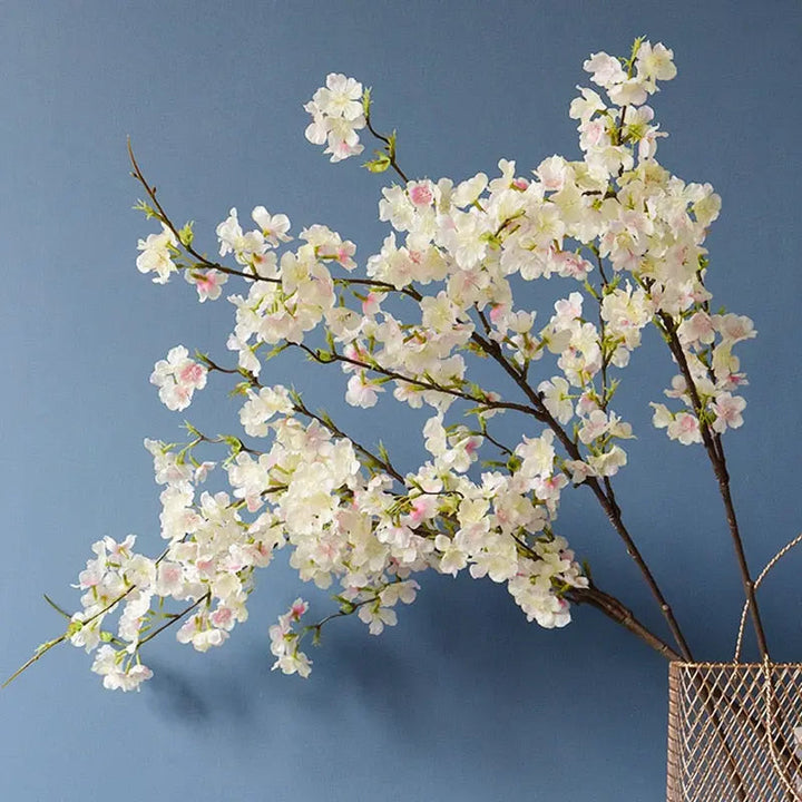 Realistisk Silke Kirsebærblomst Gren 109 cm