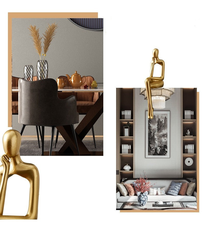 Moderne Abstrakt Skulptur i Harz med Mat Finish