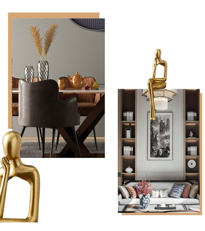 Moderne Abstrakt Skulptur i Harz med Mat Finish