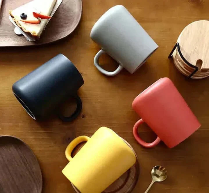 Ekstra-Stor Kaffe Kop i Stentøj - 15 oz Brun eller Grå