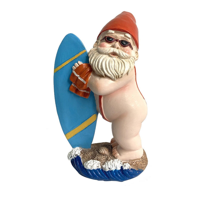 Surfboard Havegnom Statue i Harpiks - Legende Udendørs Dekor