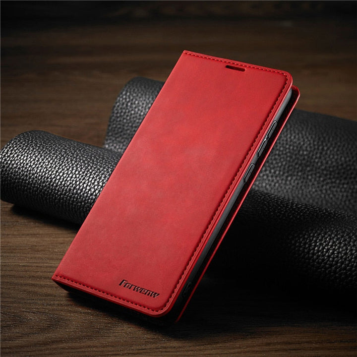 Magnetisk Læder Etui til Huawei Smartphone