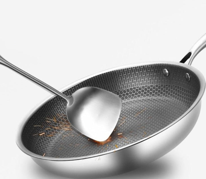 Ridsebestandig Non-Stick Stegepande i Rustfrit Stål
