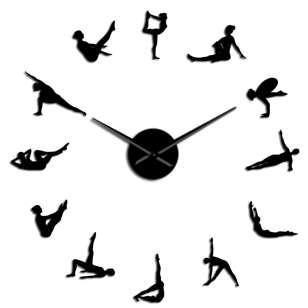Stilfuldt DIY Pilates Vægur med Akrylhænder