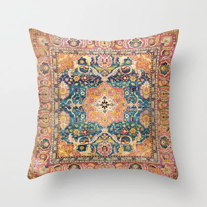 Marokkansk Boho Pude Cover med Skjult Lynlås