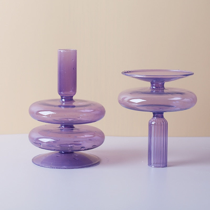 Lilla Glas Stearinlysestage i Borosilikatglas
