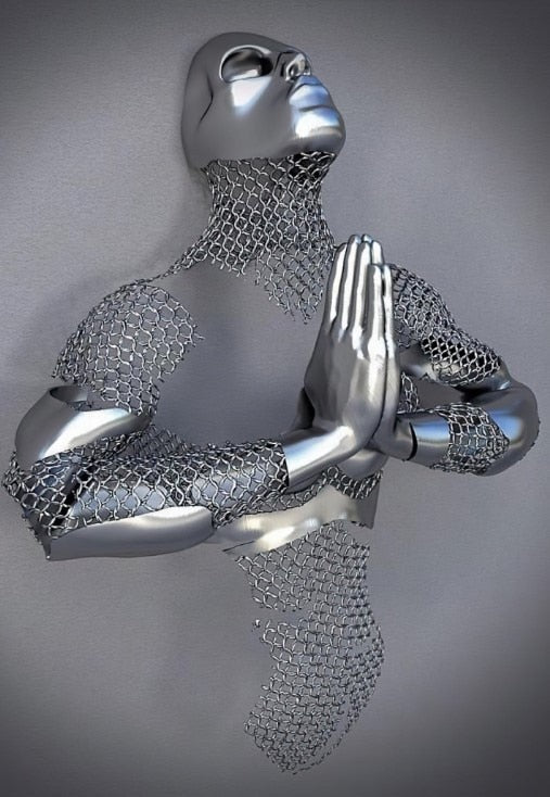 Abstrakt Lærred Kunsttryk af Par til Stueindretning