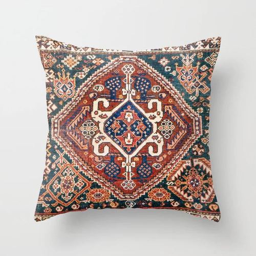 Marokkansk Plush Pude Cover med Skjult Lynlås