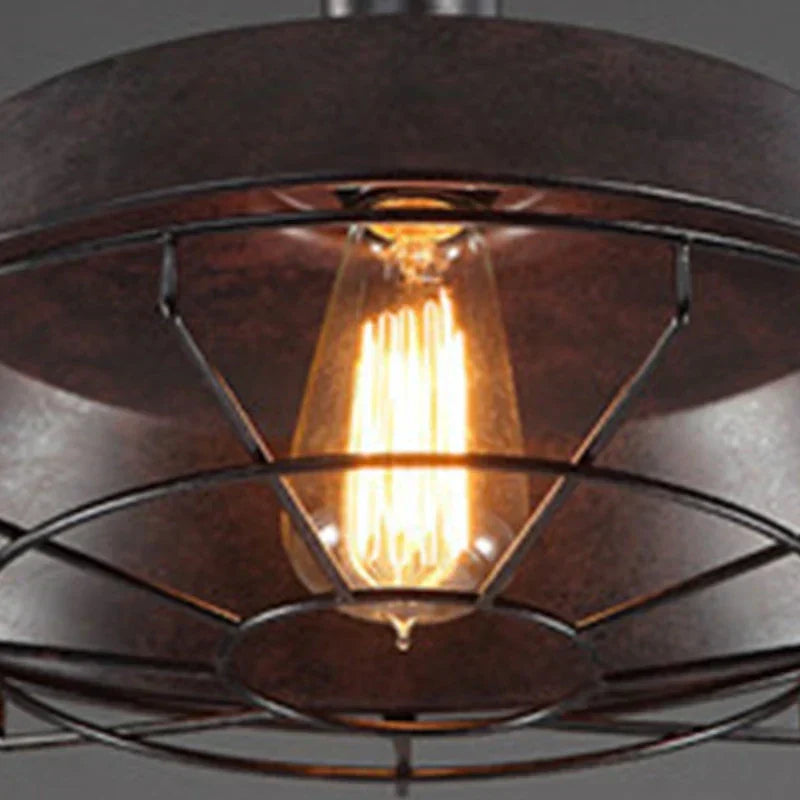 Industriel Vintage Jern Pendel Lys Chandelier
