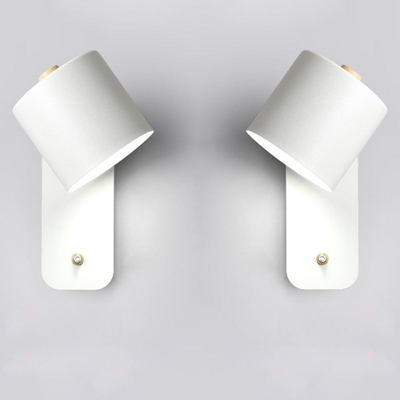 Moderne Metal LED Væglampe med Tænd/sluk-kontakt