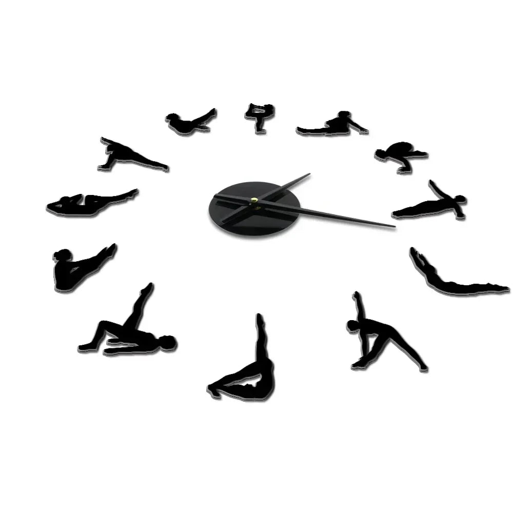 Stilfuldt DIY Pilates Vægur med Akrylhænder