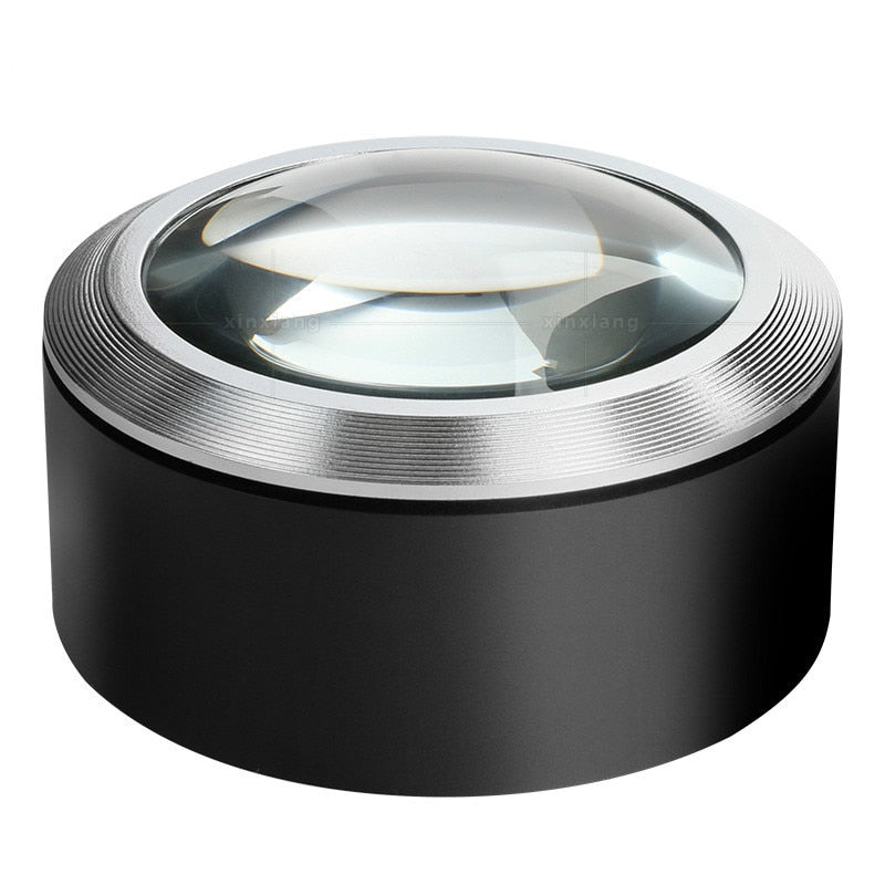 LED Forstørrelsesglas med Hovedmontering og K9 Glaslinse