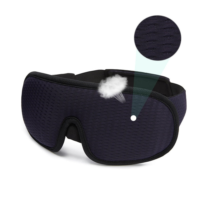 Ergonomisk 3D Søvnmaske i Blødt Polyester