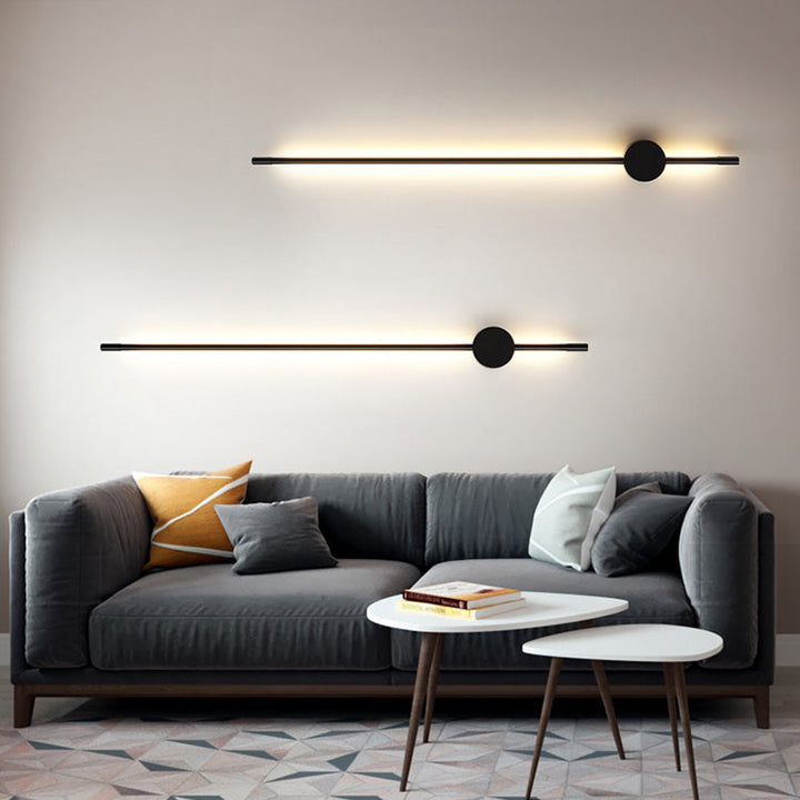 Minimalistisk LED Væglampe i Aluminium