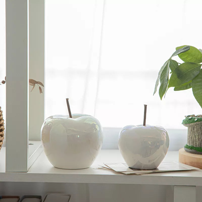 Translucent Apple Natbordlampe med LED-pære