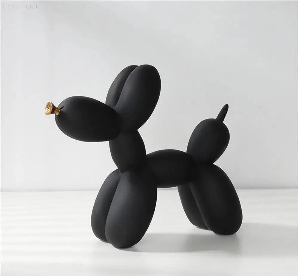 Moderne Ballonhund Skulptur i Epoxyharpiks med Gylden Næb